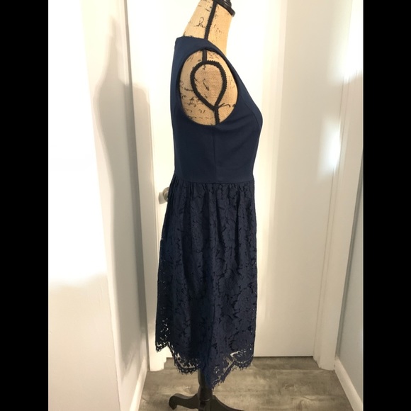 Catherine Malandrino Navy Blue Lace Dress NWT - Picture 4 of 5
